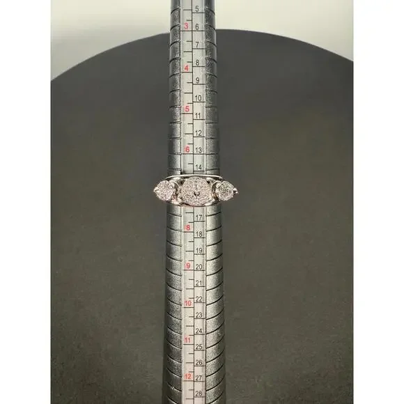 nOir JEWELRY RHODIUM HONEY 3 SPIKE PAVE RING SIZE 7 NWT - Picture 5 of 5